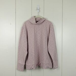 Mondetta Spece Dye Pullover Top Casual Comfort Sweatshirt Womens Size 2XL Pink